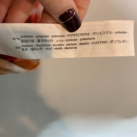 ZARA 90s y2k slip dress tie-dye midi orange celebutante 2733 - Picture 7 of 10